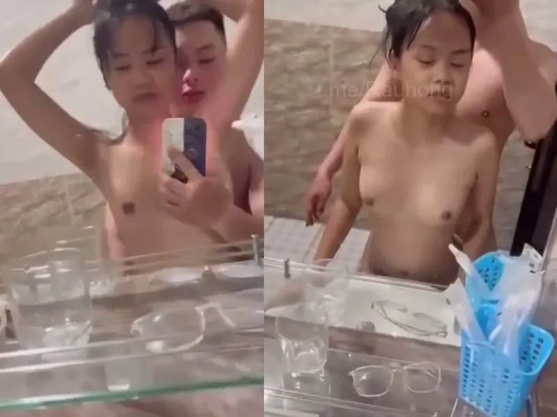 Nhỏ nhắn em cùng any quan hệ trước gương quay kỉ niệm